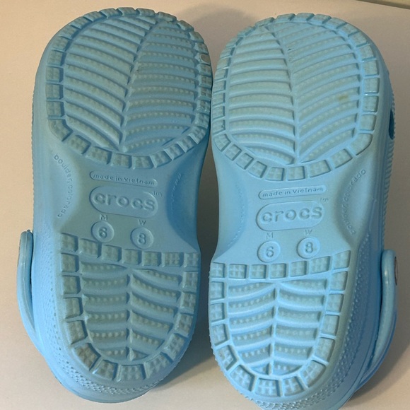 Crocs Classic Clogs Pure Water Blue Women’s Size 8 Men’s Size 6 - Picture 6 of 6